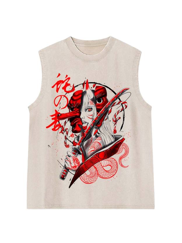 Snake Venom Washed Tank Top