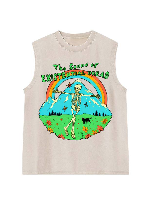 The Sound Of Existential Dread Washed Tank Top