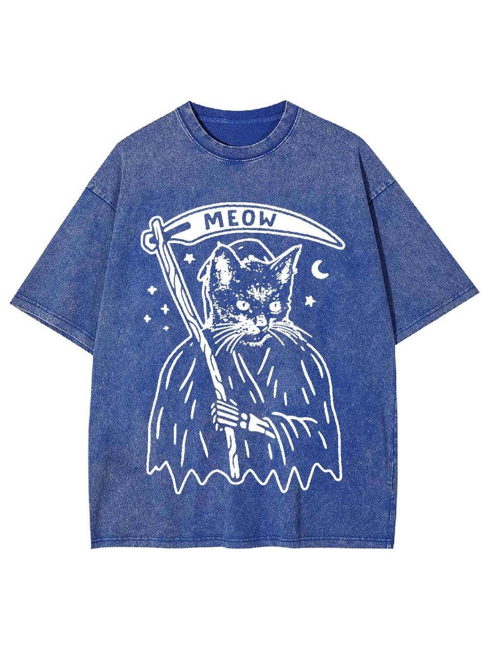 Meow Reaper Washed Tshirt