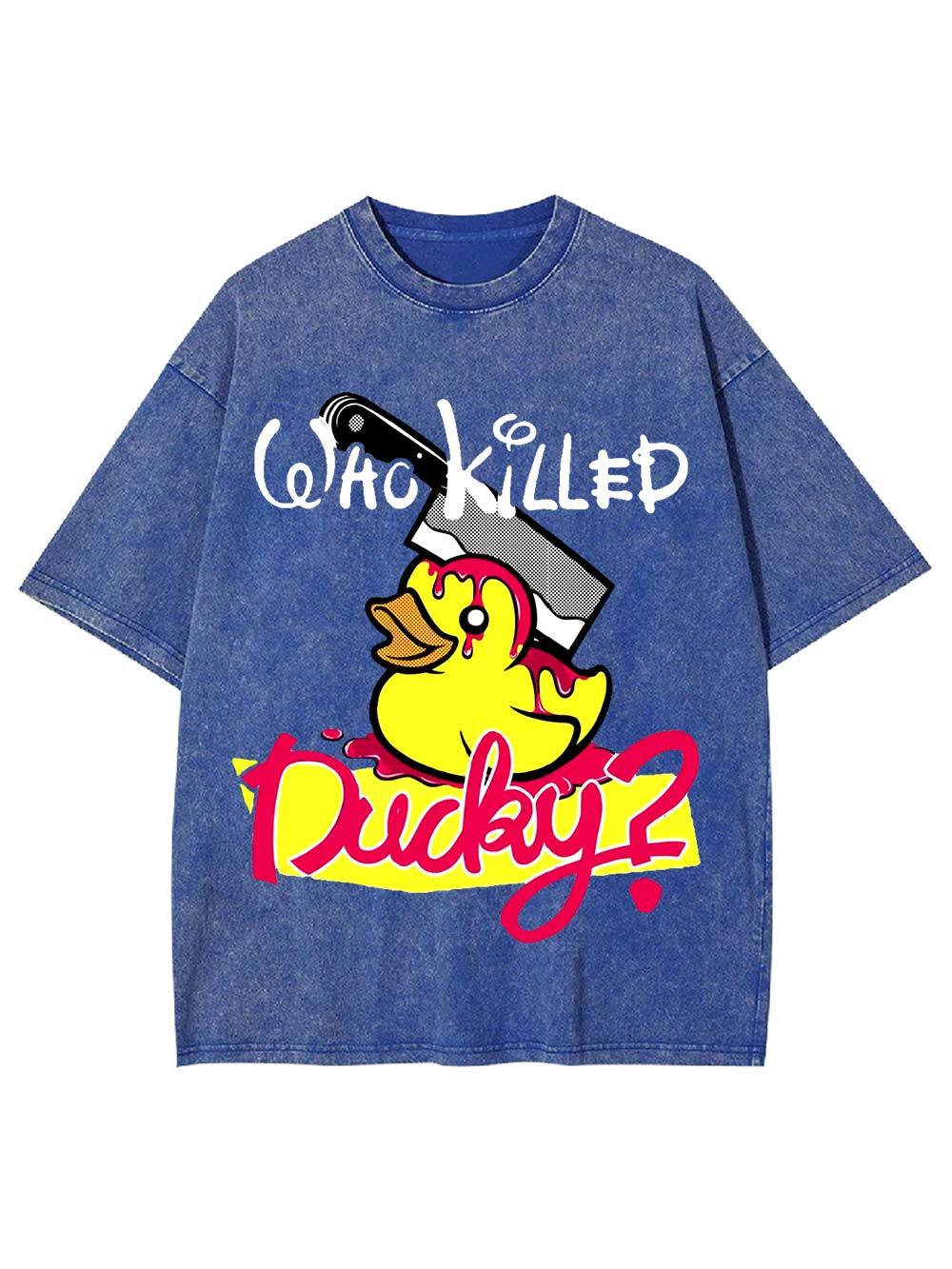 Who Killed Ducky? Washed Tshirt
