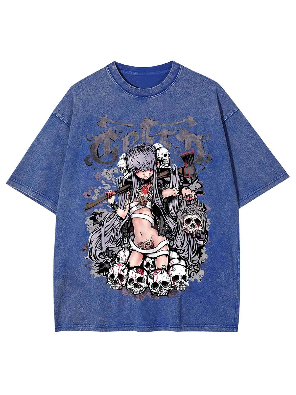 Queen of Skulls Washed Tshirt