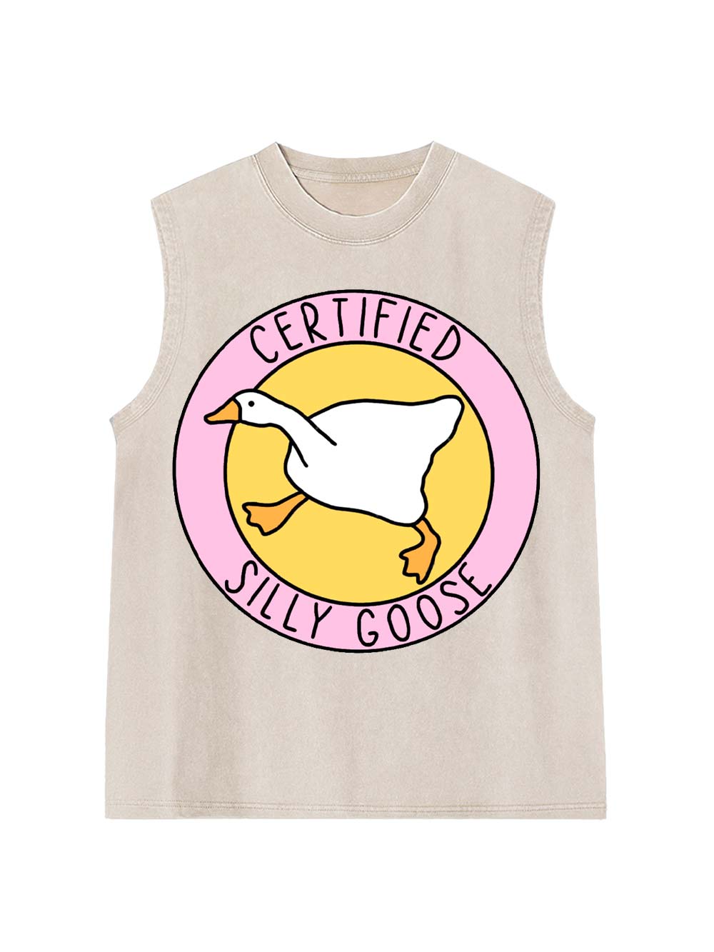 Certified Silly Goose Washed Tank Top