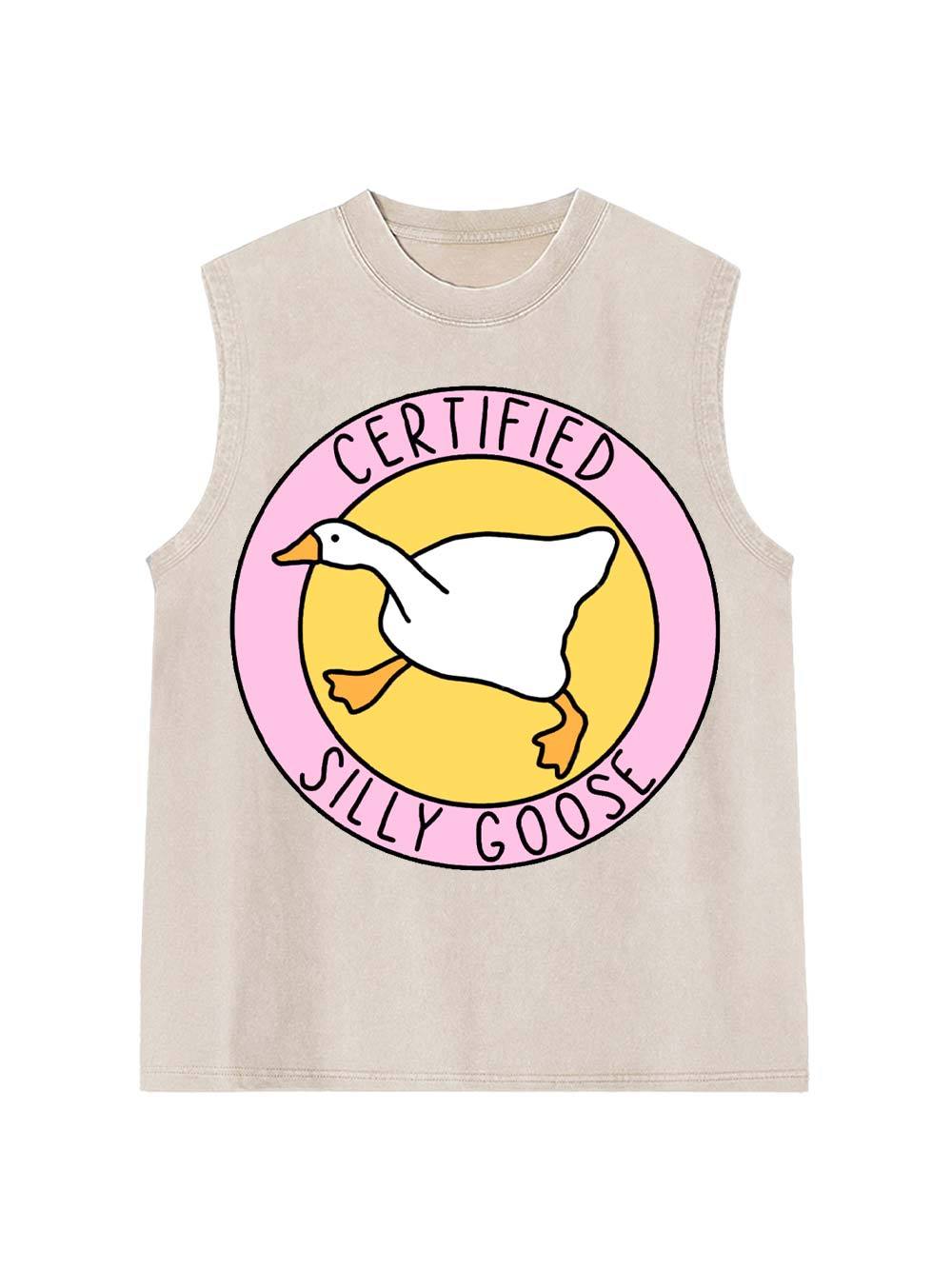 Certified Silly Goose Washed Tank Top