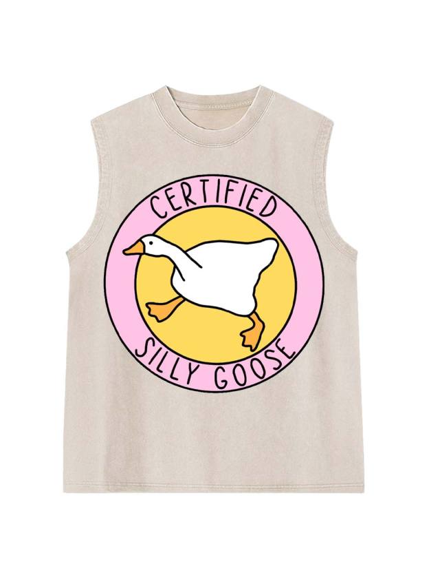 Certified Silly Goose Washed Tank Top