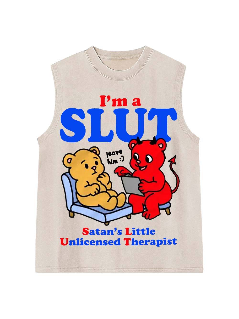 I‘m A Slut Washed Tank Top