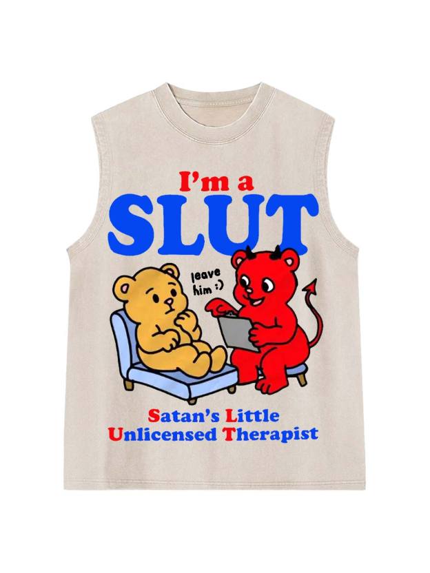 I‘m A Slut Washed Tank Top