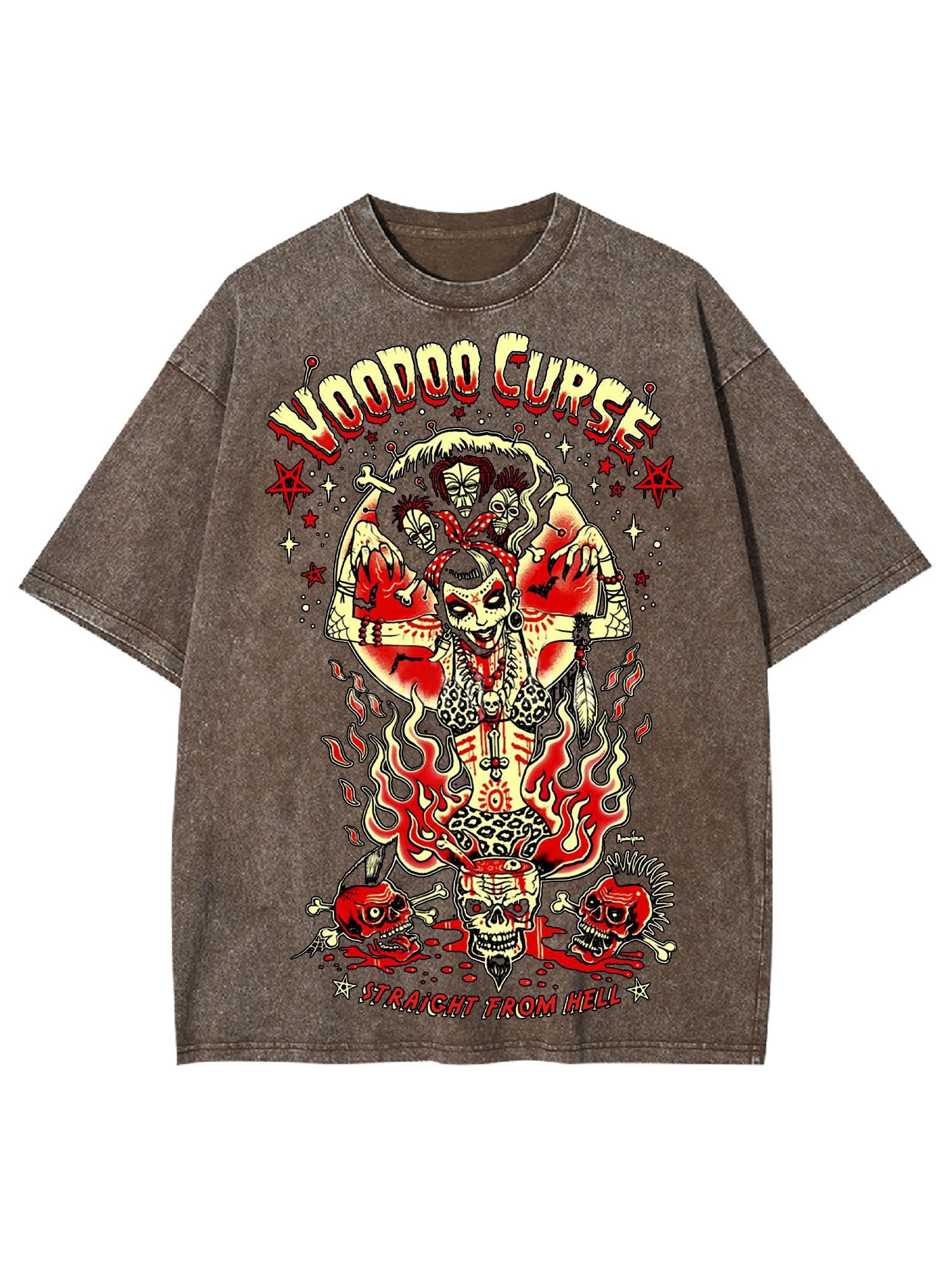 Straicht From Hell Washed Tshirt