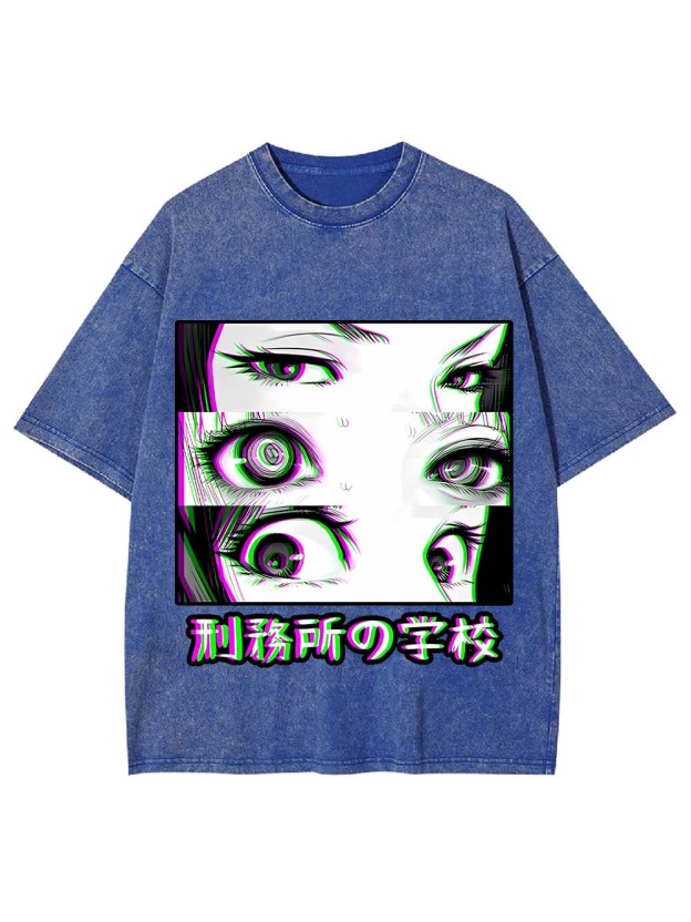 Eyes of the Prison School Washed Tshirt