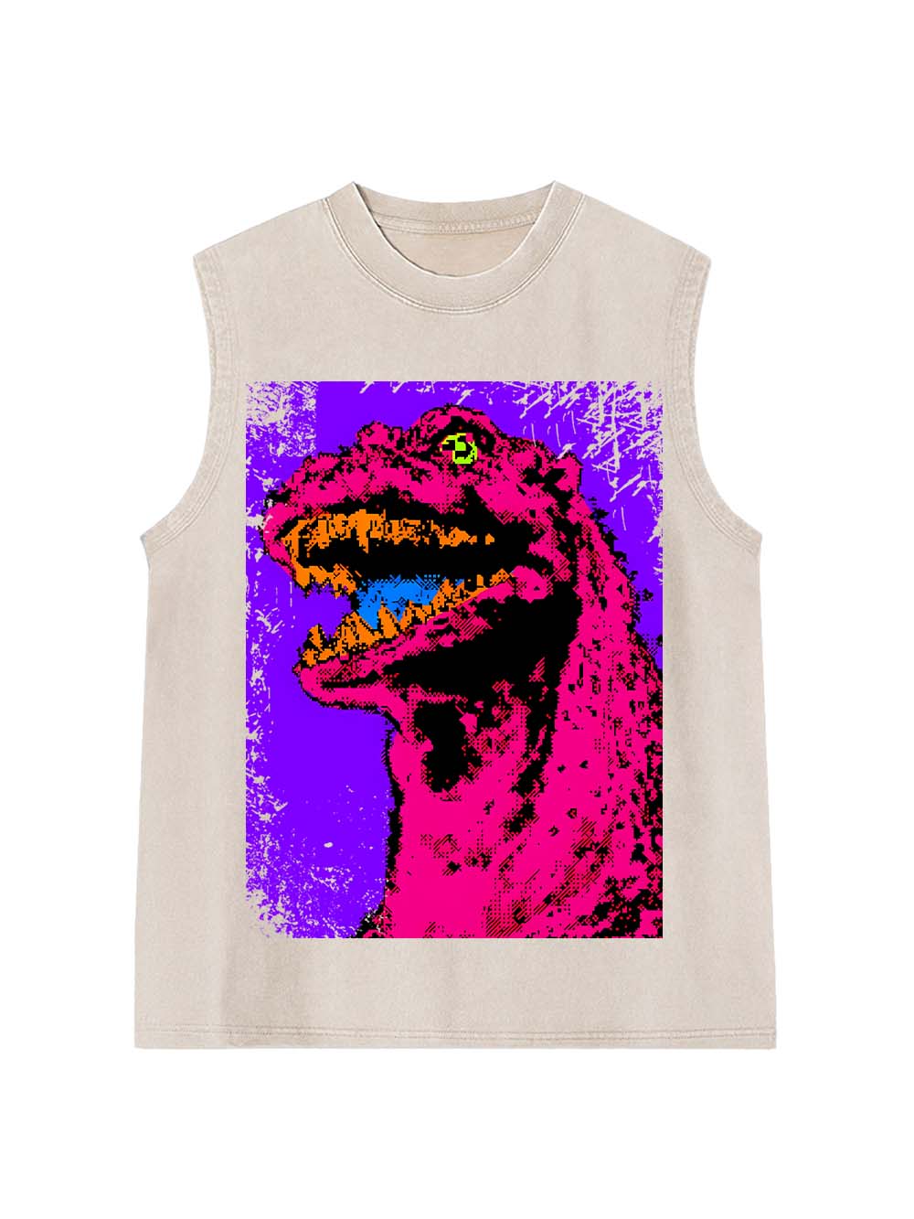 Neon Roar Washed Tank Top