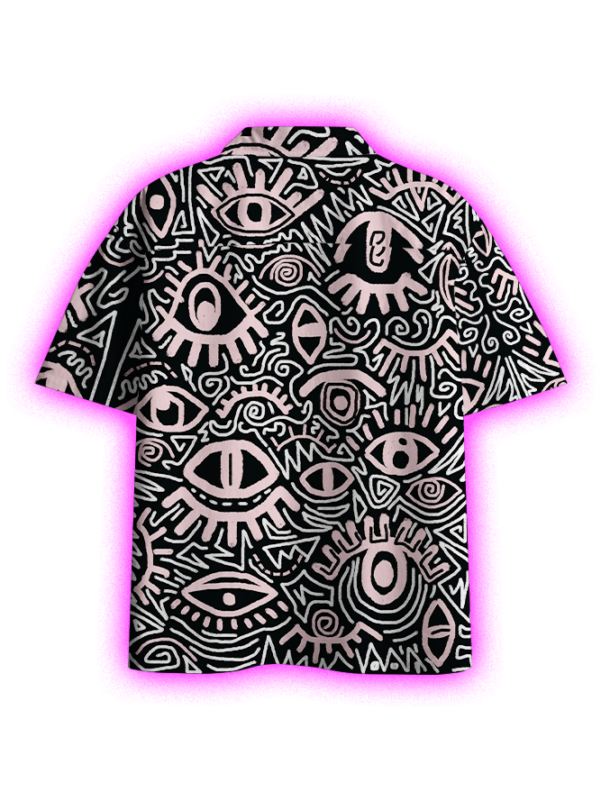 All-Seeing Chaos Button Up Pocket Shirt