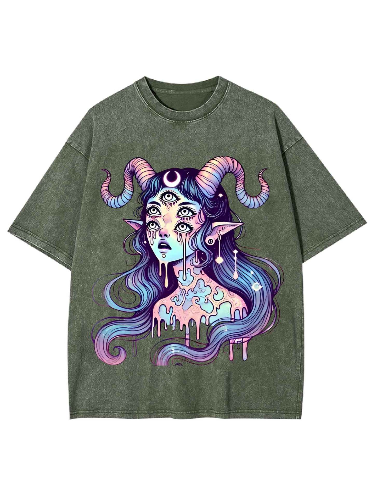 Mystic Melting Siren Washed Tshirt