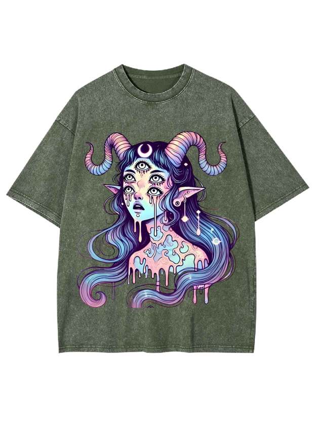 Mystic Melting Siren Washed Tshirt