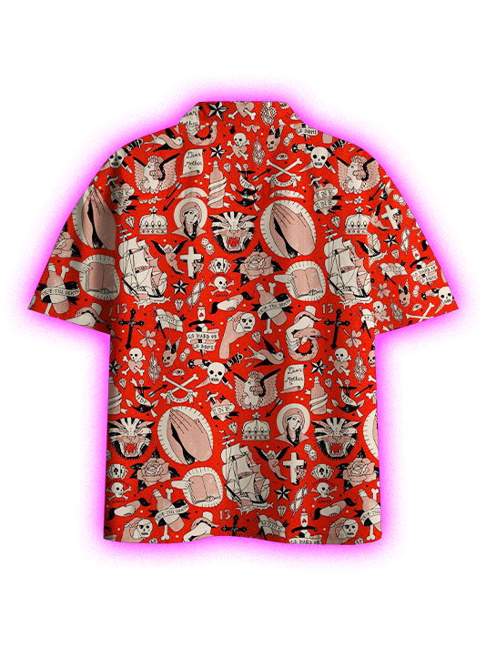 Cursed Stories Button Up Pocket Shirt