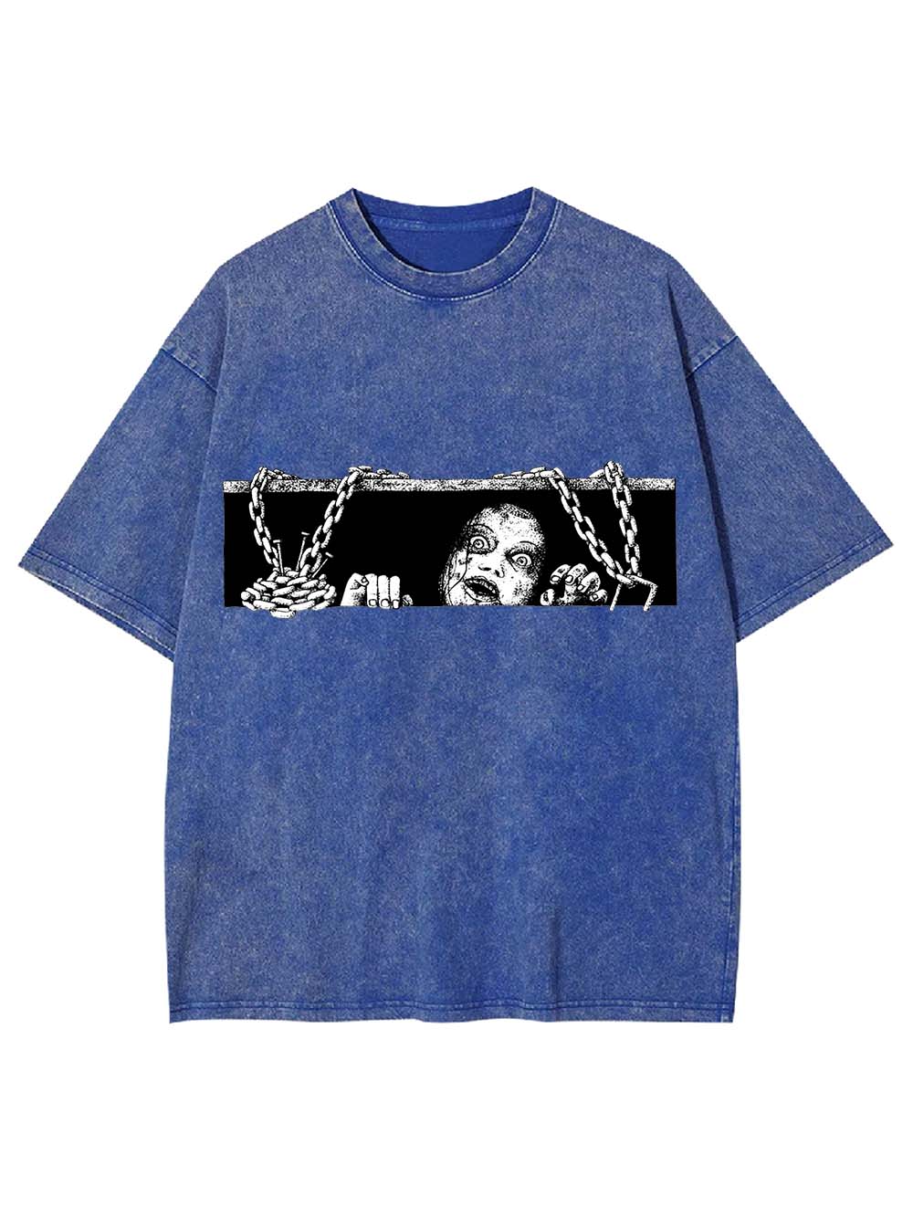 Chained Horror Washed Tshirt