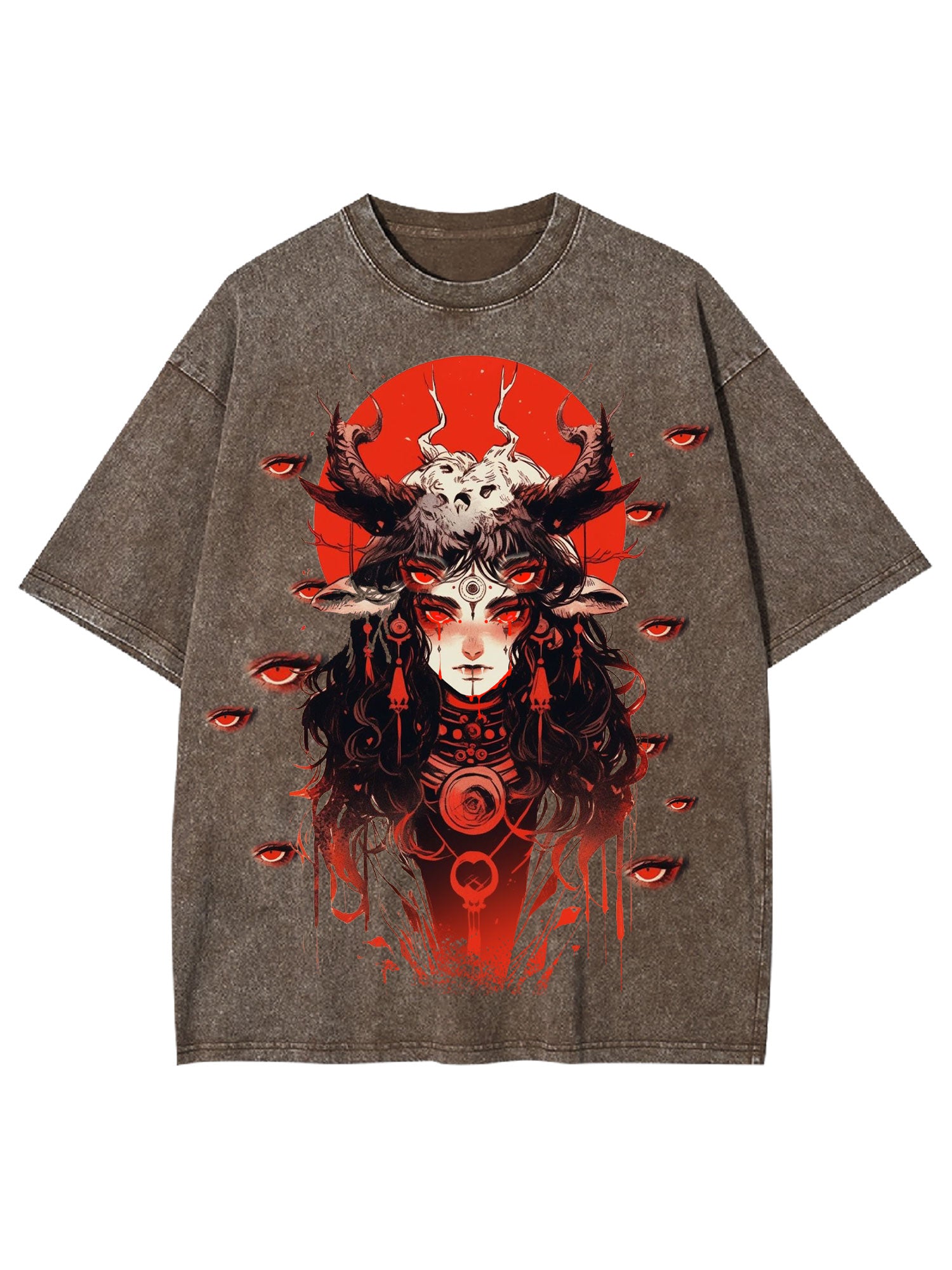 Multiple Eyes Spirit Washed Tshirt