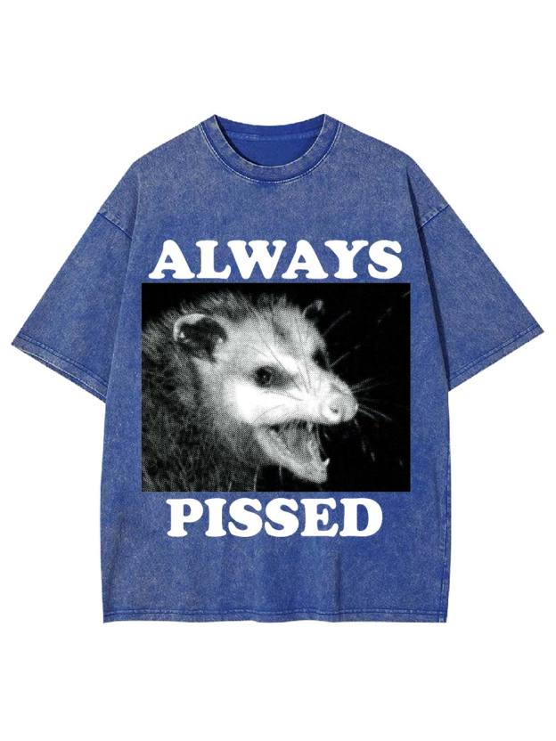Always Pissed Washed Tshirt