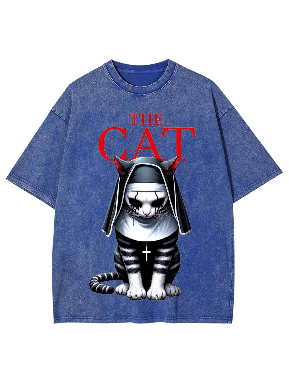 The Cat Nun Washed Tshirt