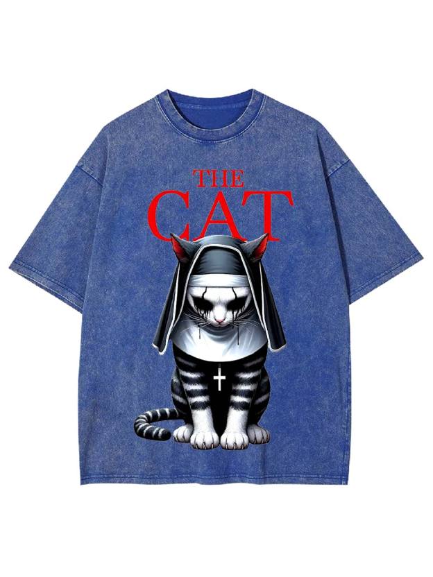 The Cat Nun Washed Tshirt
