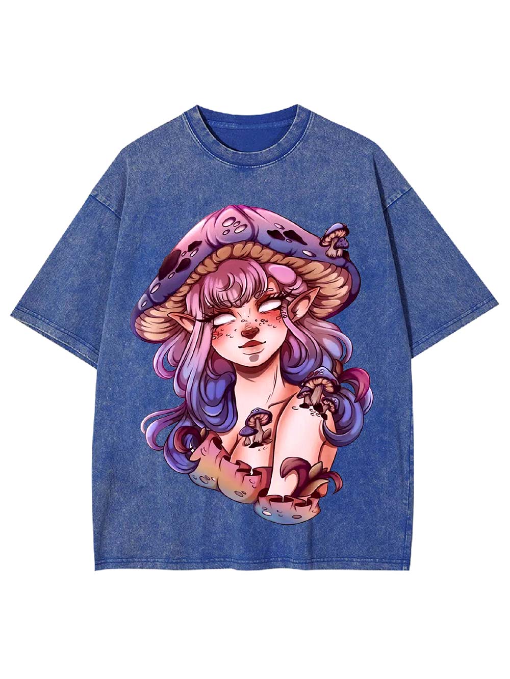 Mushroom Fairy Enchantress Washed Tshirt