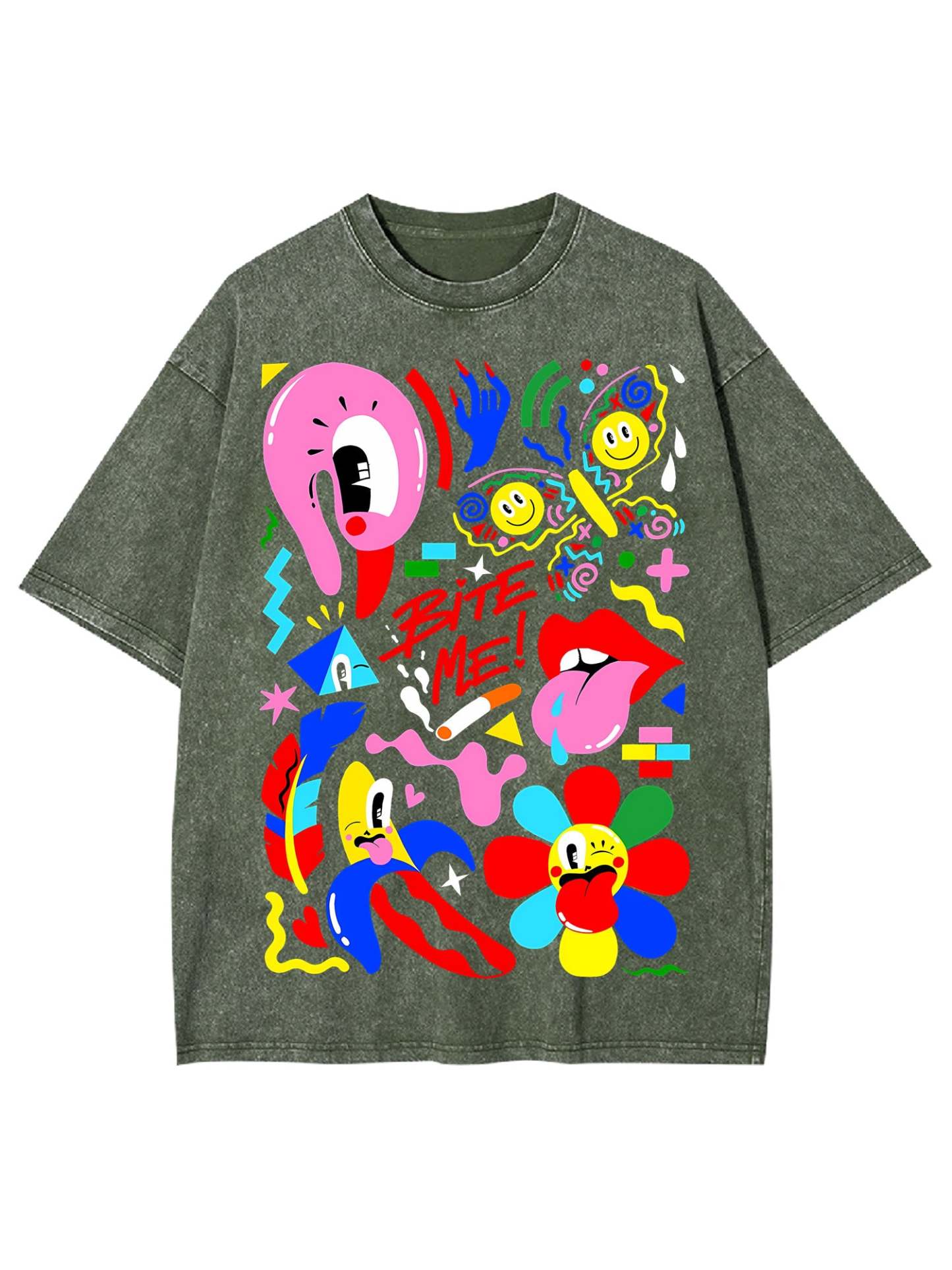 Bite Me Washed Tshirt