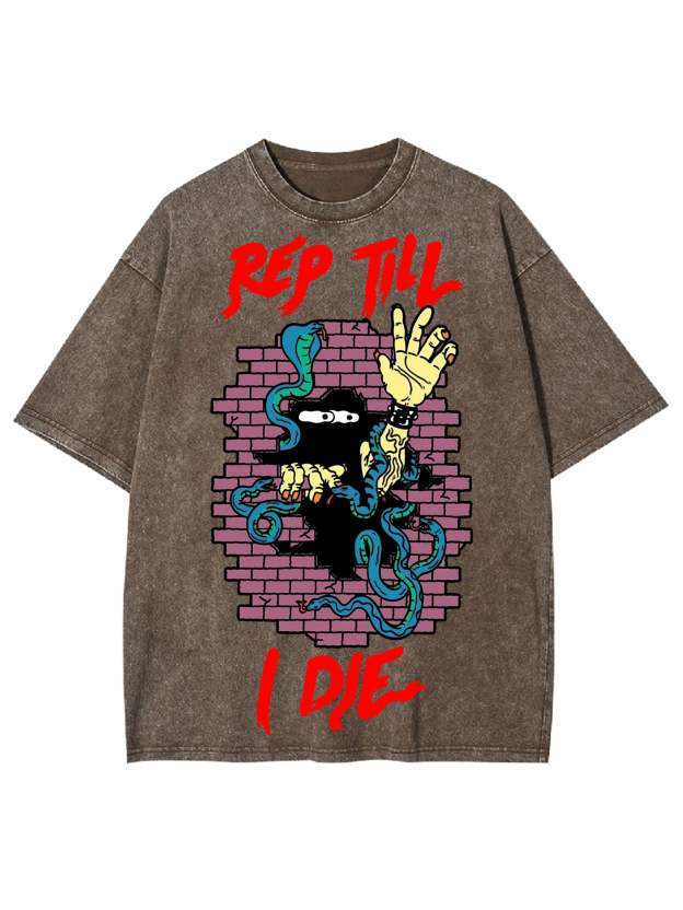 Rep Till I Die Washed Tshirt