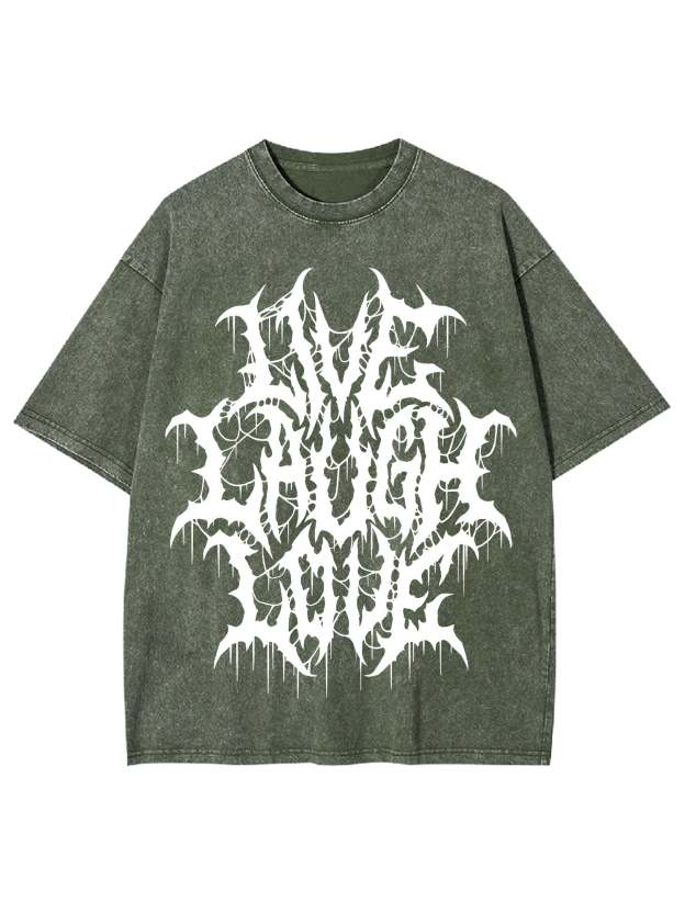 Live Laugh Love Washed Tshirt