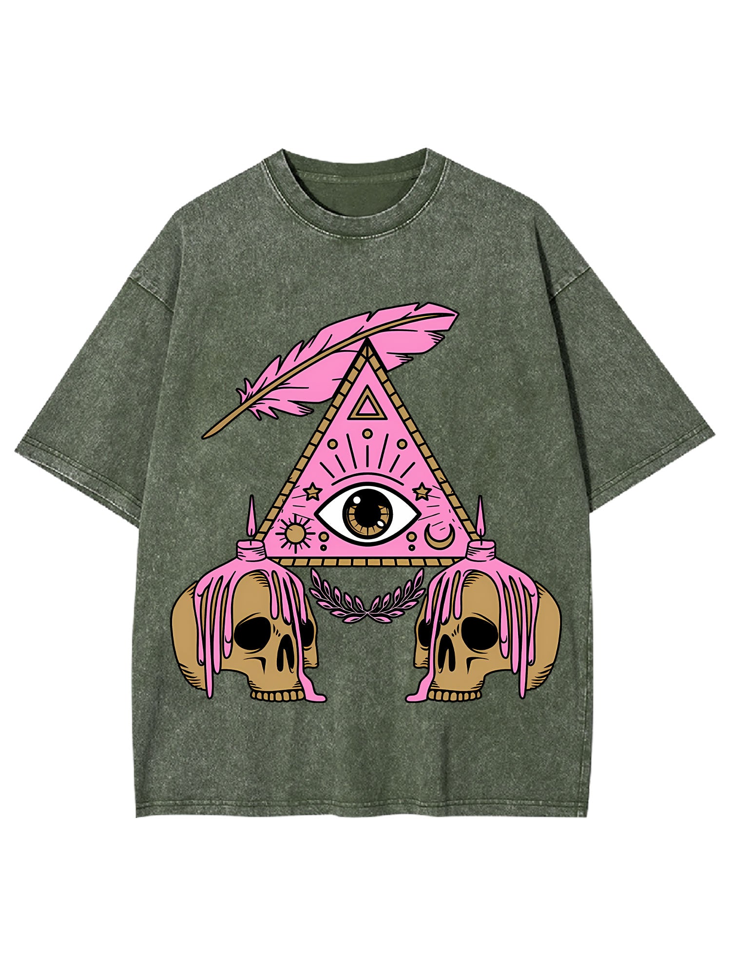 Eye And Skull Washed Tshirt