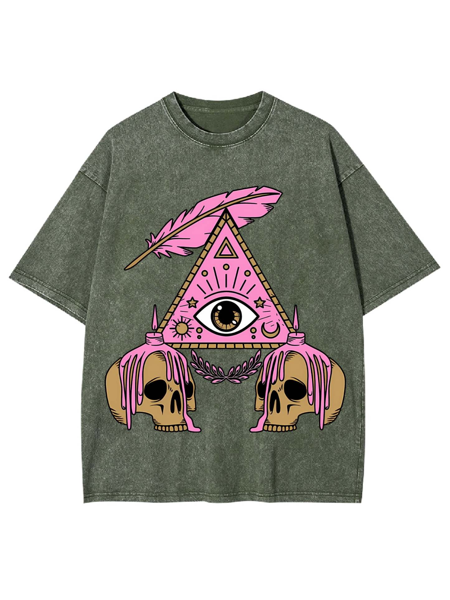 Eye And Skull Washed Tshirt