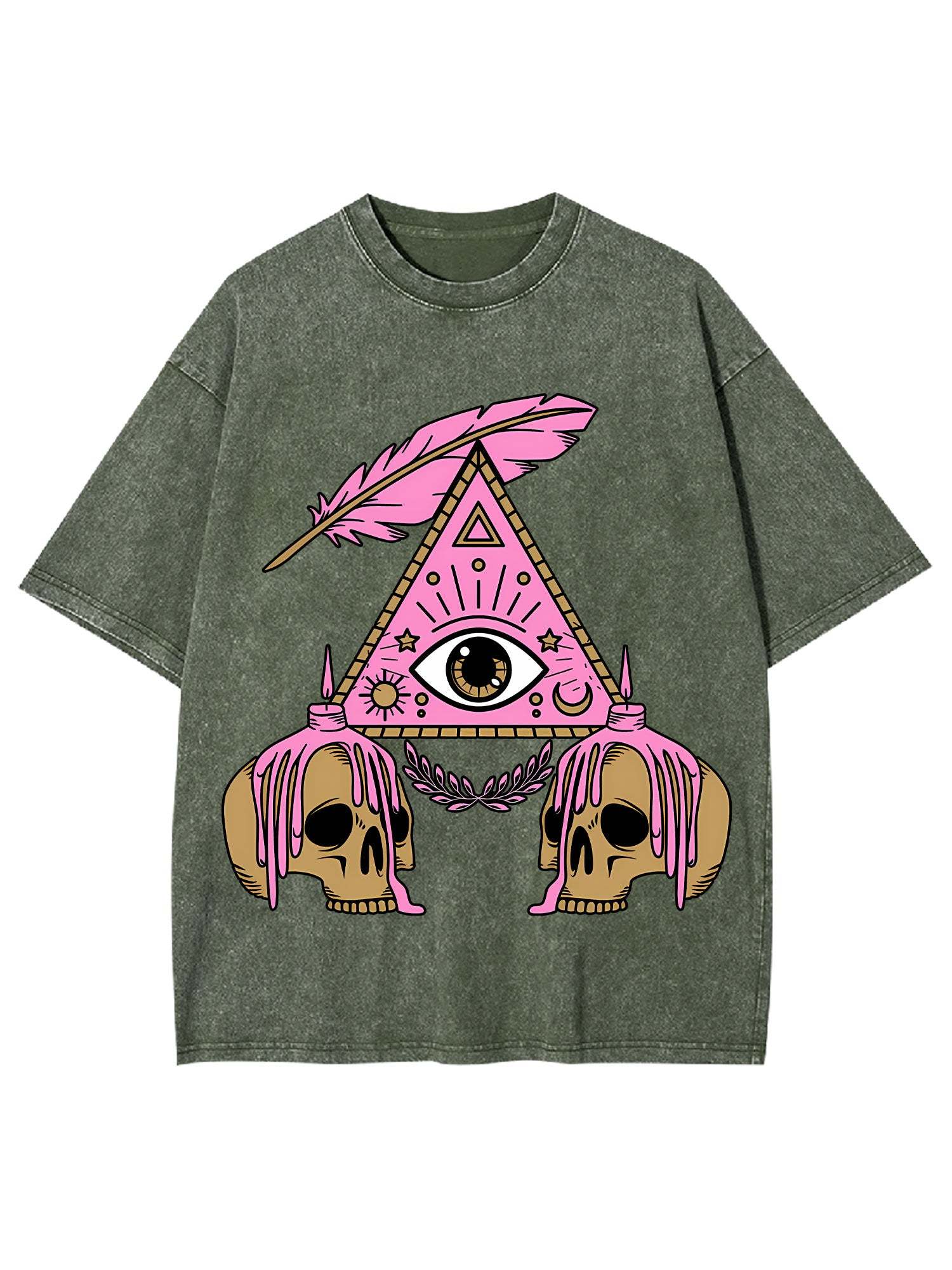 Eye And Skull Washed Tshirt