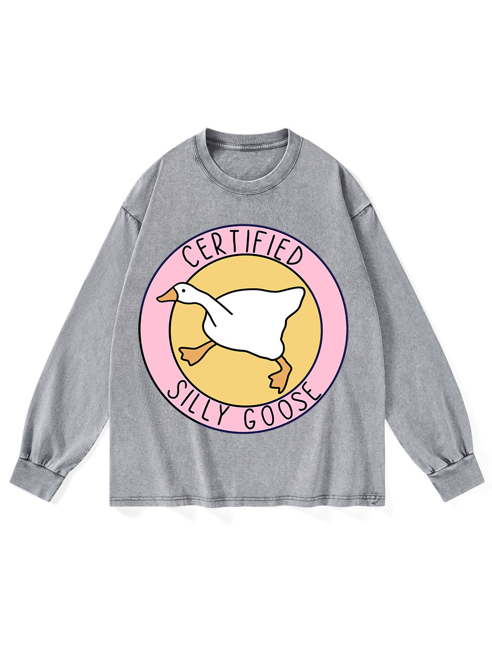 Certified Silly Goose Washed Long-Sleeve Tshirt
