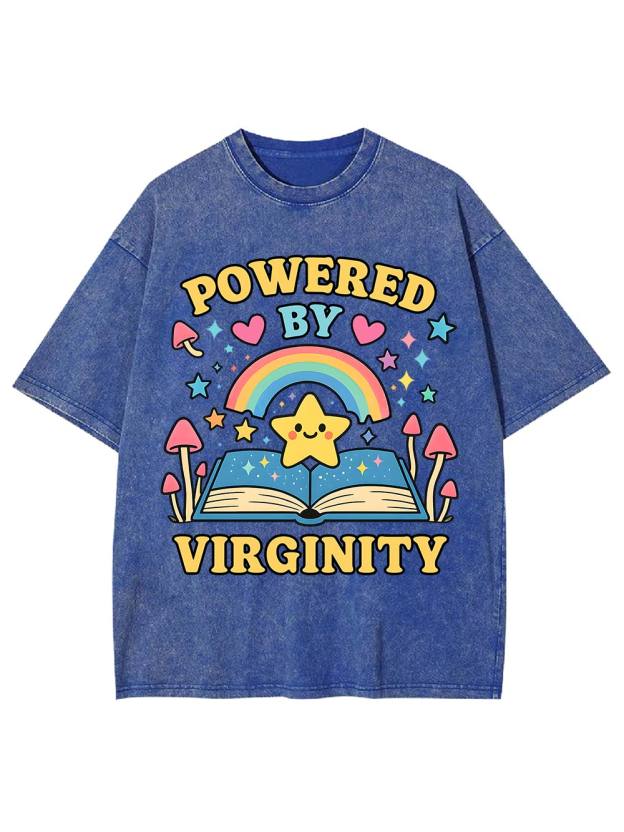 Powered By Virginity Washed Tshirt