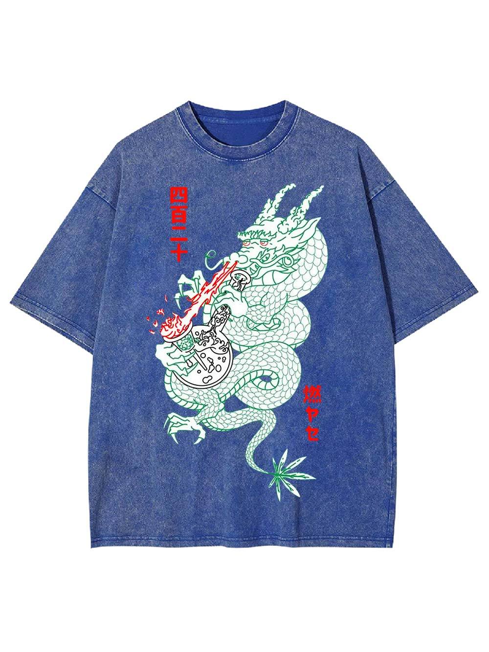 Dragon's Flame Washed Tshirt