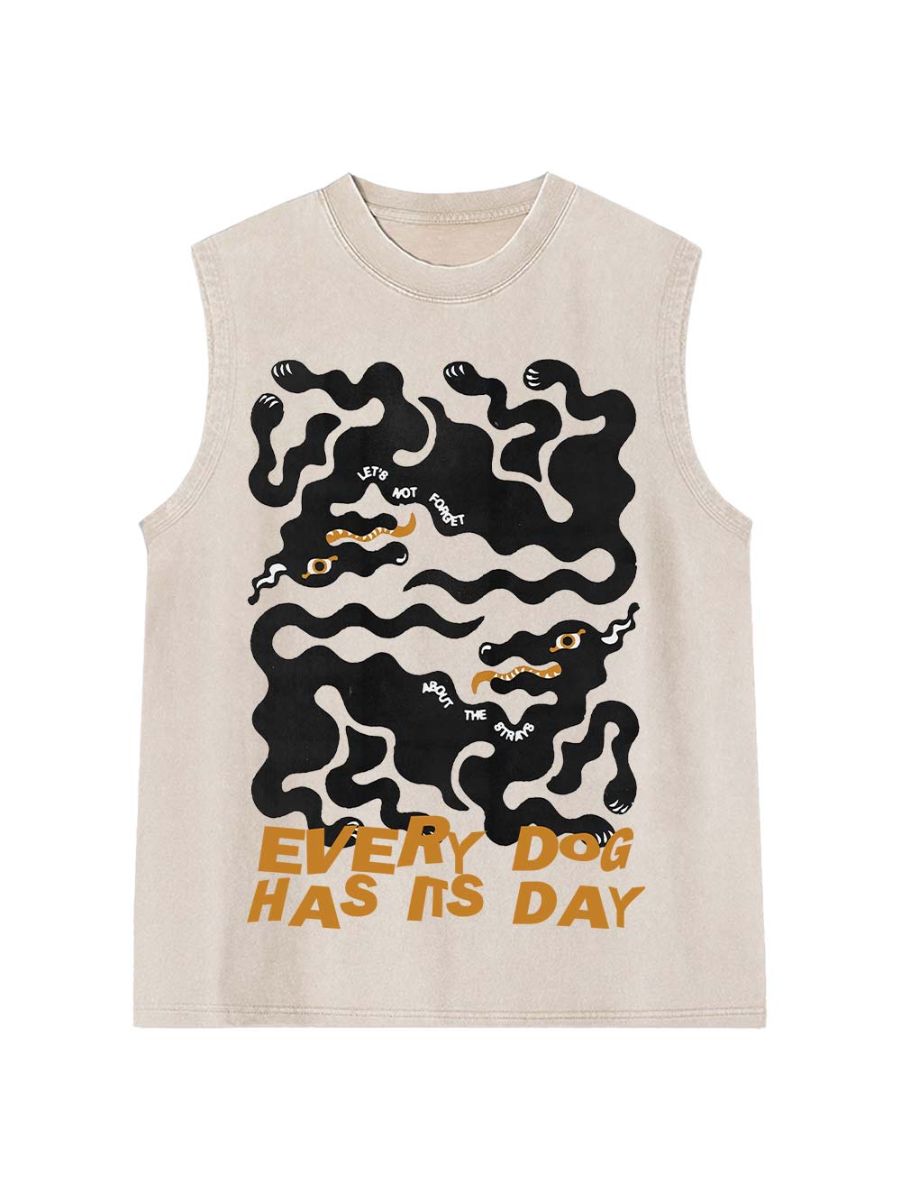 Every Dog Has Its Day Washed Tank Top