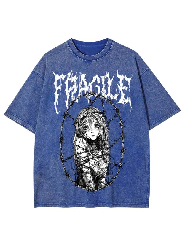 Fragile Boundaries Washed Tshirt