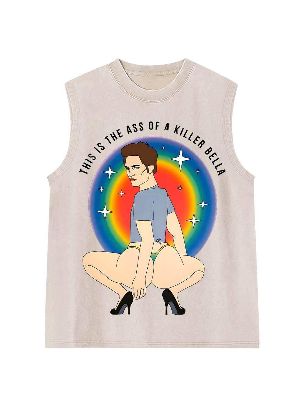 This Is The Ass Of A Killer bella Washed Tank Top