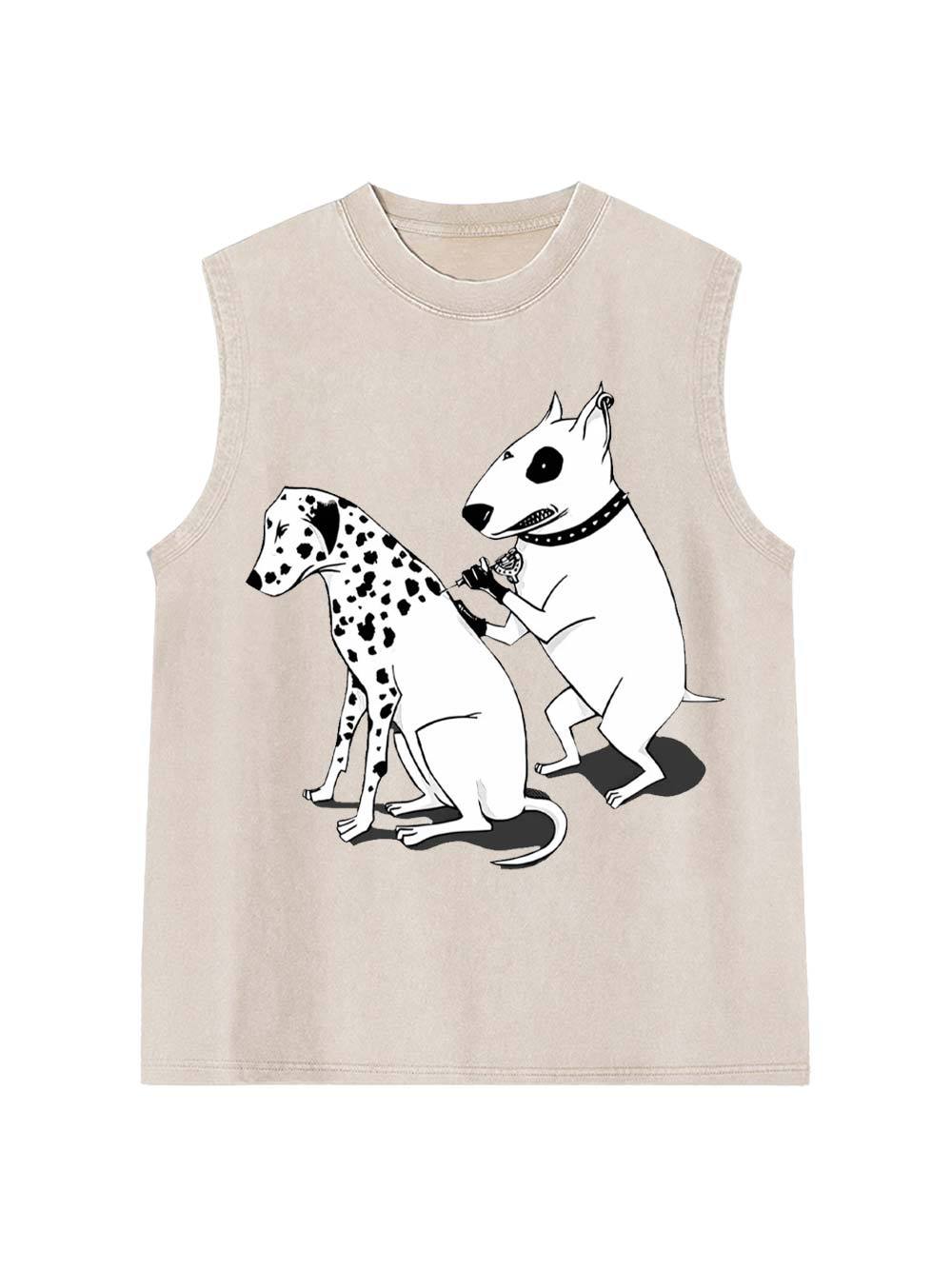 Dog Gossip Washed Tank Top