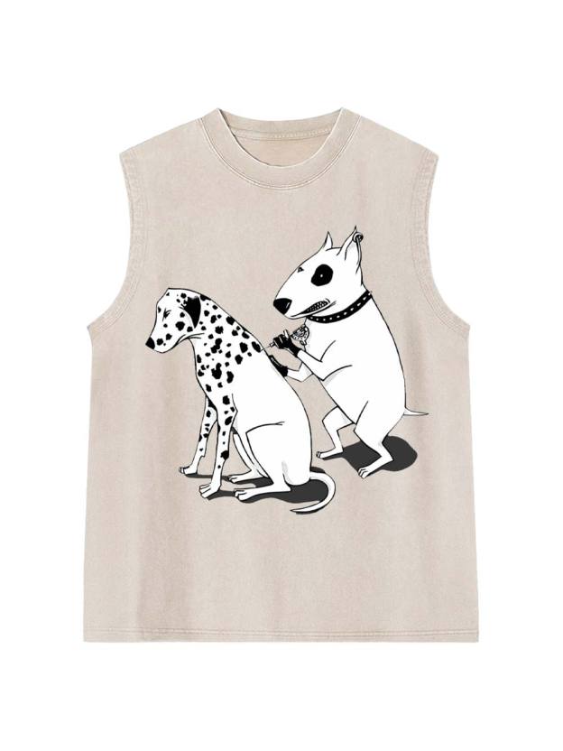 Dog Gossip Washed Tank Top