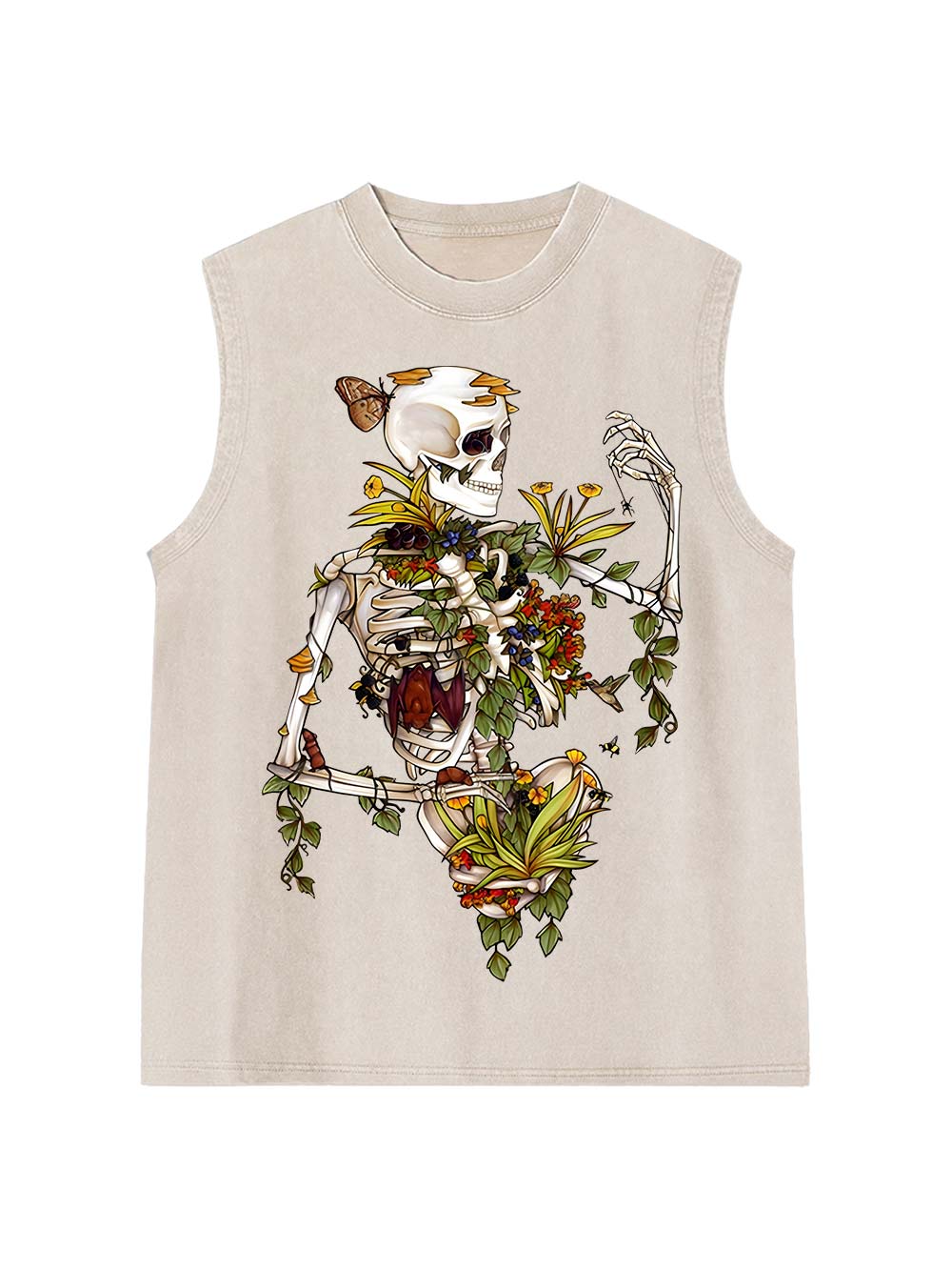 Floral Rebirth Washed Tank Top