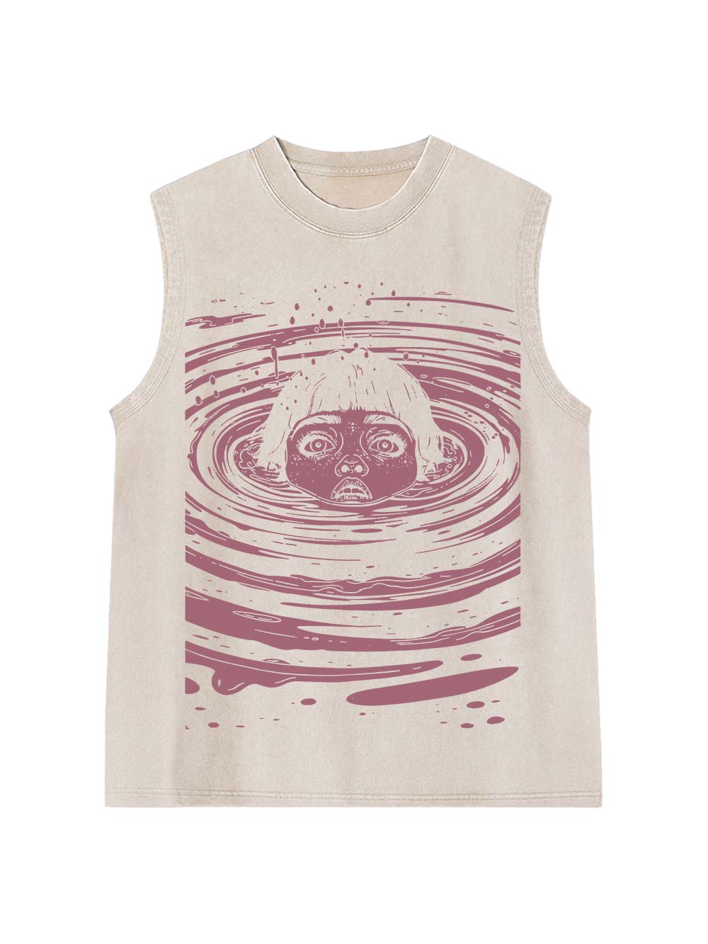 Drowning in the Abyss Washed Tank Top