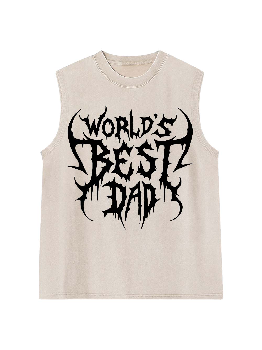 World's Best Dad Washed Tank Top
