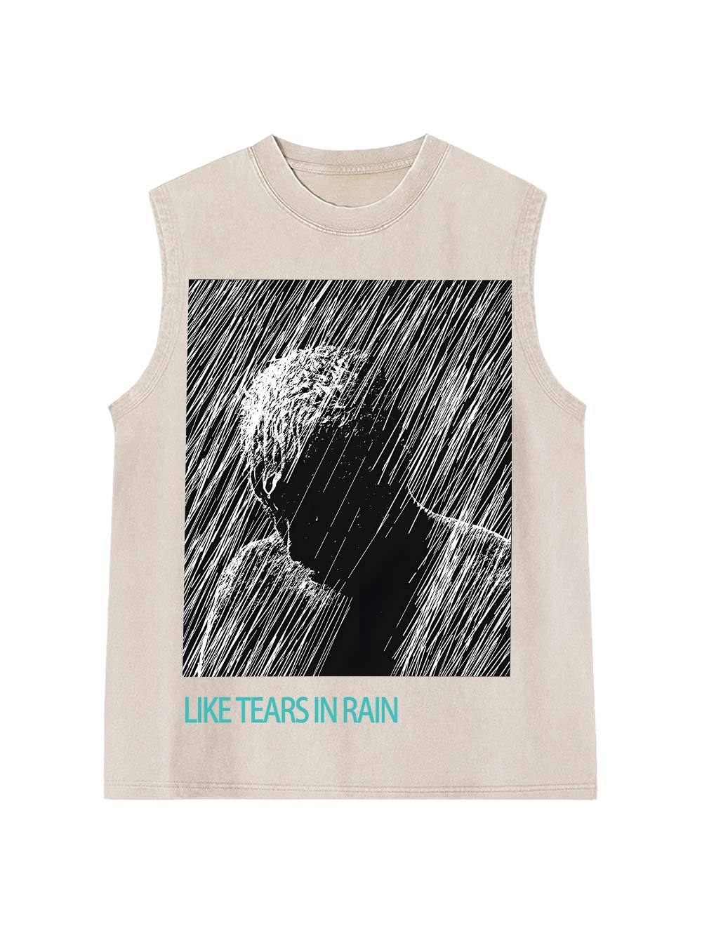 Like Tears In Rain Washed Tank Top-ClassyOutlaw Sale