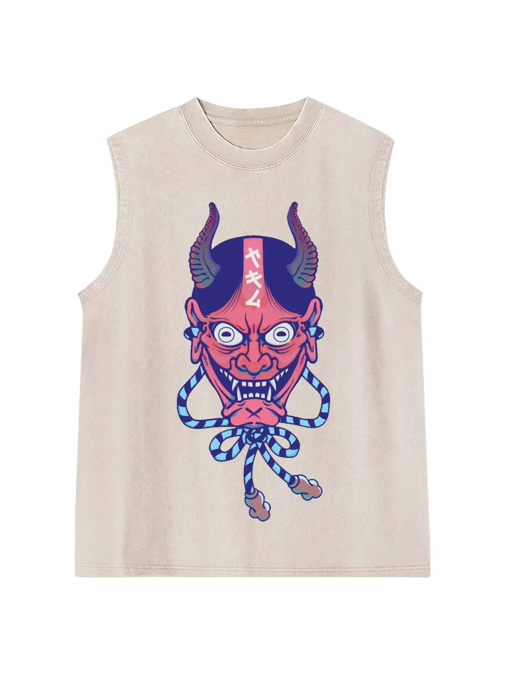 HANNYA MASK Washed Tank Top