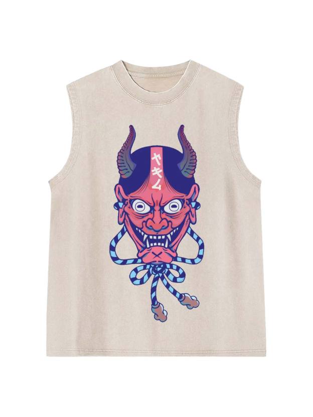 HANNYA MASK Washed Tank Top