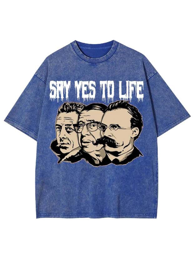 Say Yes to Life Washed Tshirt