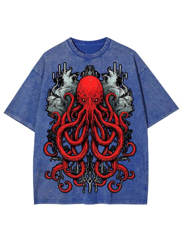 Abyssal Sea Monster Washed Tshirt