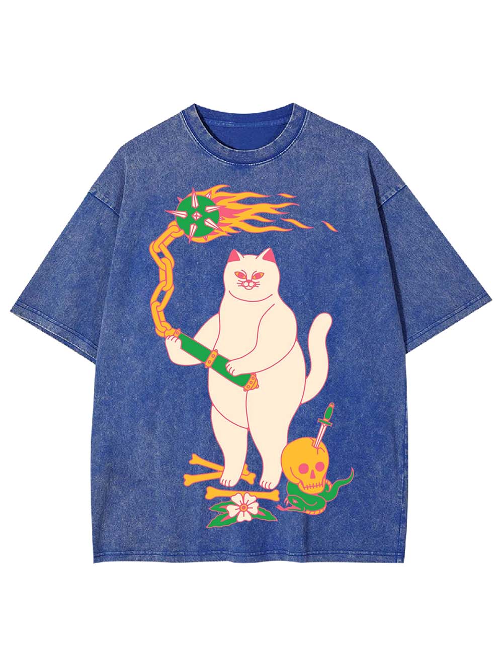 FEROCIOUS CAT WASHED TSHIRT