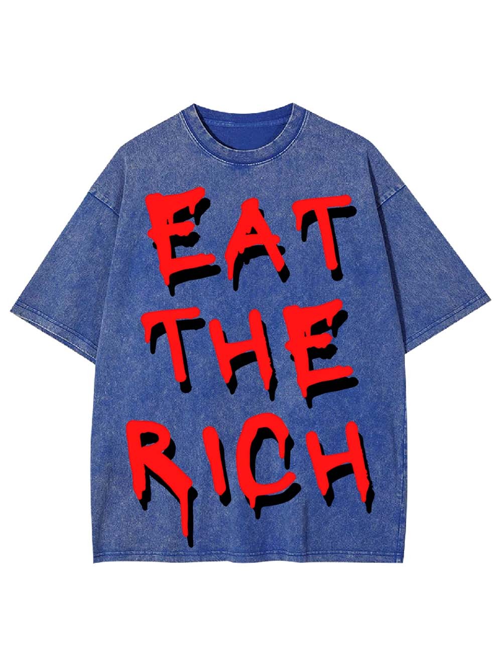 EAT THE RICH WASHED TSHIRT