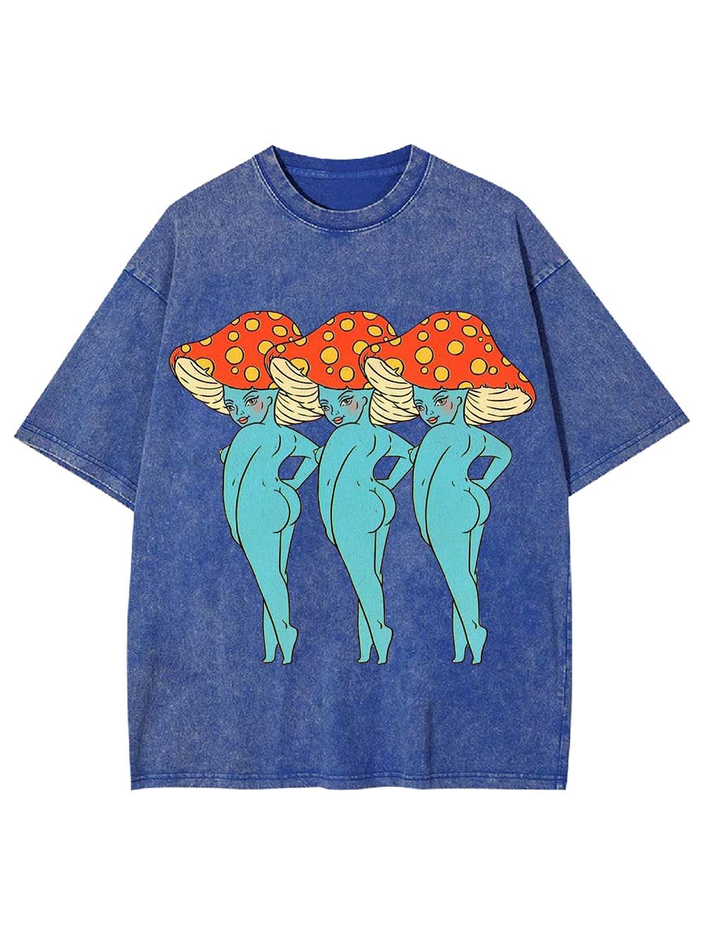 Mushroom Trio Beauties Washed Tshirt