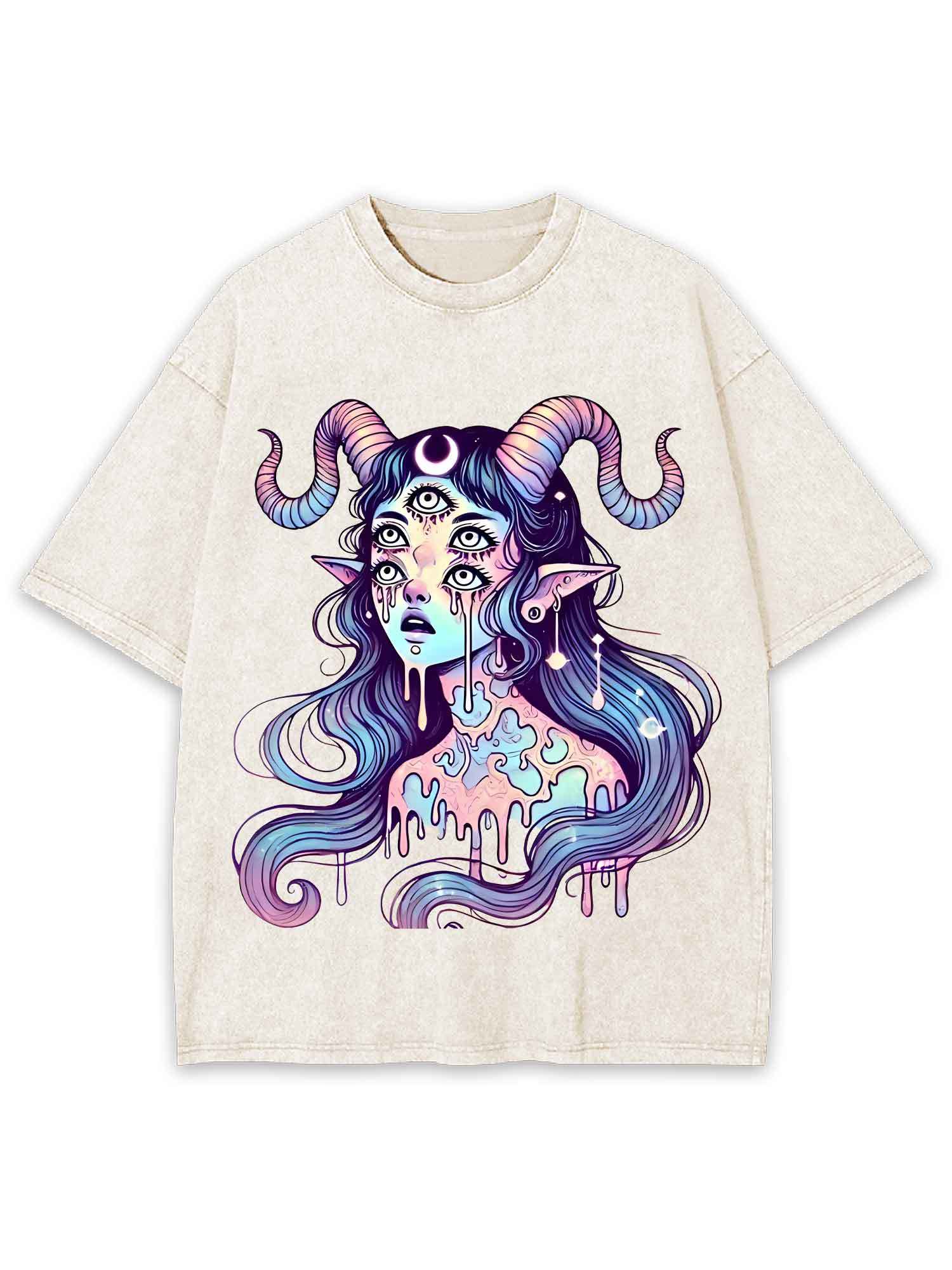 Mystic Melting Siren Washed Tshirt