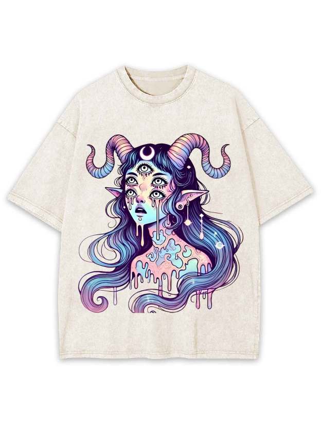 Mystic Melting Siren Washed Tshirt